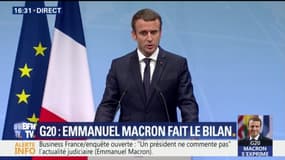 Macron en clôture du G20 sur le climat : "J’espère convaincre Trump"