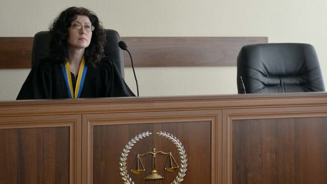 Une juge d'un tribunal de Kiev en plein interrogatoire, le 22 mai 2015. (Photo d'illustration)