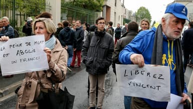 Rassemblement contre l'arrêt des traitements de Vincent Lambert à Reims, le 19 mai 2019