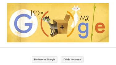 Le Doodle de ce lundi 12 août est consacré à Erwin Schrödinger.