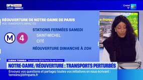 Réouverture de Notre-Dame: les transports perturbés ce week-end