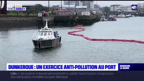 Dunkerque: un exercice anti-pollution a eu lieu ce jeudi dans le port