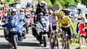 Tour de France, Jonas Vingegaard et Tadej Pogacar, le 15 juillet 2023