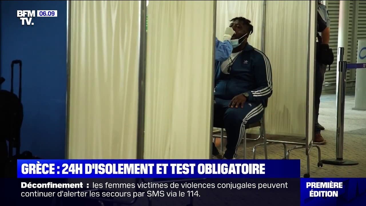 Coronavirus test de dépistage obligatoire et 24 heures d'isolement en