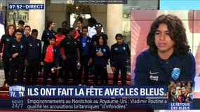 Le jeune Sofiane a assisté lundi à la garden-party organisée à l'Elysée pour le retour des Bleus 
