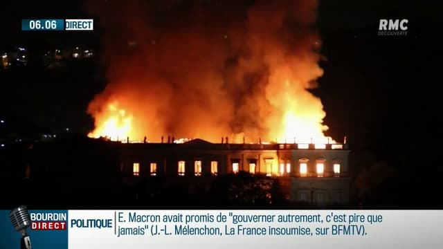 Un incendie impressionnant ravage le Musée National de Rio de Janeiro