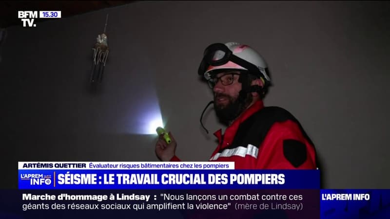 Séisme dans l'ouest de la France: le travail crucial des pompiers sur place
