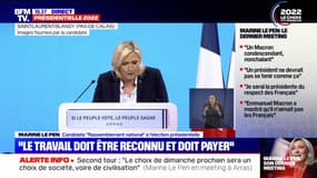 Marine Le Pen: "Peuple de France, (...) défend ton avenir"