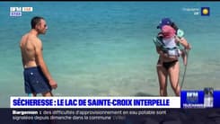 Var: le lac de Sainte-Croix subit de plein fouet la sécheresse