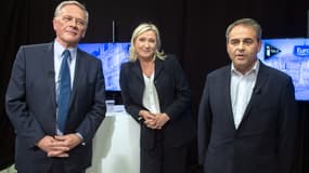 Pierre de Saintignon, Marine Le Pen et Xavier Bertrand ont débattu ensemble pour la première fois.