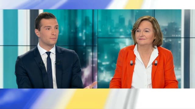 Jordan Bardella et Nathalie Loiseau, le 15 mai 2019