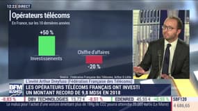 Arthur Dreyfuss (Fédération française des télécoms) : Les opérateurs télécoms français ont investi un montant record de 9,8 milliards d'euros en 2018 - 17/12