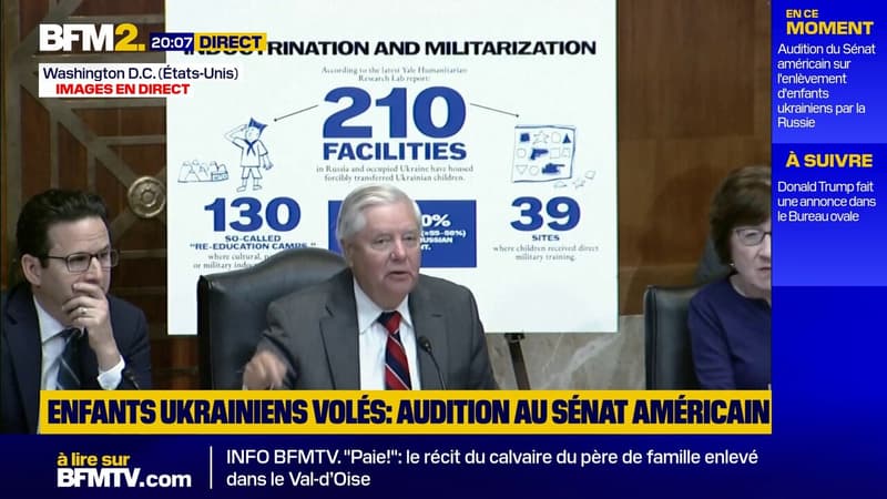 Enlèvement d'enfants ukrainiens: "C'est du kidnapping", assure le Sénat américain
