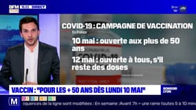 Vaccin : "Pour les plus de 50 ans dès lundi 10 mai" 