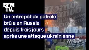 Russie: un entrepôt de pétrole brûle depuis trois jours à la suite d'une attaque ukrainienne 