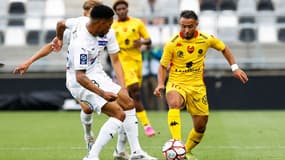 Amiens - Quevilly lors du match aller