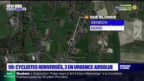 Nord: trois cyclistes en urgence absolue après avoir été renversés par un automobiliste, une enquête ouverte