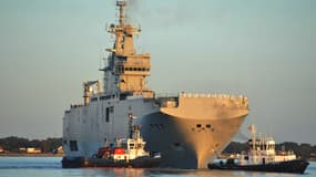 Le premier Mistral commandé à la France par la Russie, le Vladivostok.