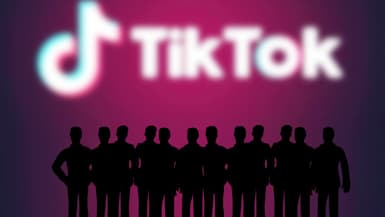 Sur cette photo non localisée, on aperçoit le logo de Tiktok, le 7 mai 2017