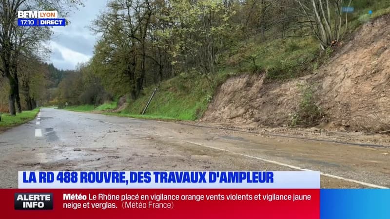 Inondations dans le Rhône: la R488 entre Tartaras et Saint-Romain-en-Giers rouvre à la circulation