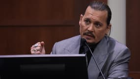 L'acteur Johnny Depp au tribunal de Fairfax en Virginie, le 20 avril 2022.