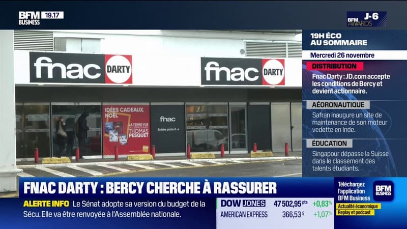 Fnac Darty : Bercy cherche à rassurer sur l'arrivée du chinois JD.com