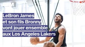 NBA: LeBron James et son fils Bronny vont jouer ensemble aux Los Angeles Lakers, une première historique