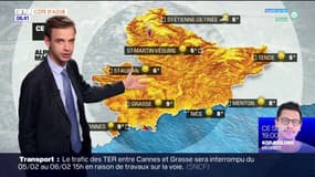 Météo côte d'Azur: un grand soleil et des rafales de vent ce lundi, jusqu'à 16°C à Nice