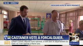 Christophe Castaner a voté à Forcalquier