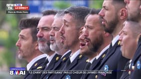 Commémorations du 8-Mai: "Le chant des partisans" entonné par le chœur de l'armée française
