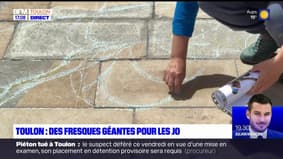 Toulon: des fresques géantes sont réalisées pour les Jeux olympiques