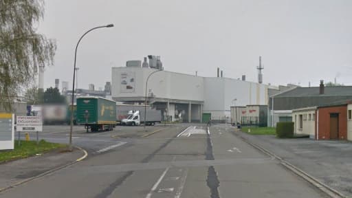 Entrée de l'usine Renault de Maubeuge, dans le Nord.