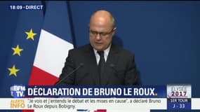 Bruno Le Roux: "J'ai adressé au président de la République ma démission"