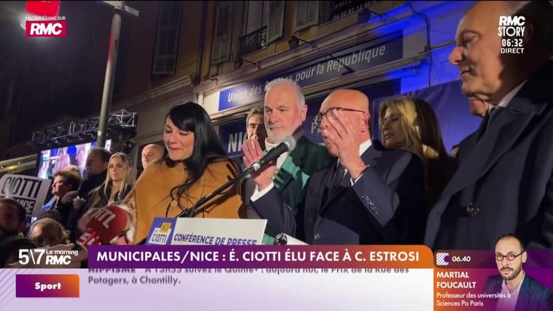 Municipales/Nice : Éric Ciotti élu face à Christian Estrosi