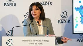 Conférence de presse d'Anne Hidalgo, le 1er mars 2021 à Paris