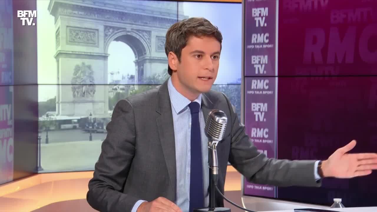 Gabriel Attal face à Apolline de Malherbe en direct 25/04