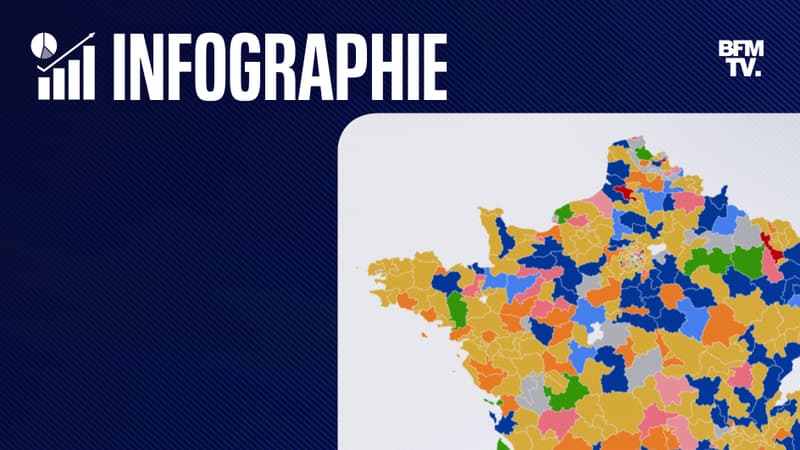 La carte des députés élus à l'Assemblée nationale, au 4 mai 2022.