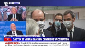 Story 1 : Jean Castex en visite dans un centre de vaccination à Suresnes - 03/02