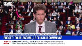 Budget: "Le gouvernement est mal fabriqué puisqu'il n'a pas de programme et pas de majorité", estime Jérémie Iordanoff, député "Écologiste et Social"