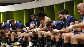 Le vestiaire agenais après la défaite contre Bordeaux lors de la dernière journée