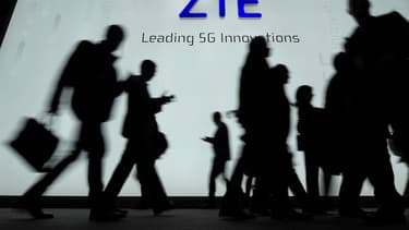 Le logo de la marque ZTE.