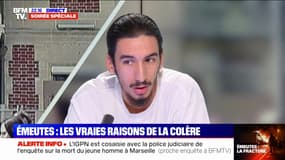 Émeutes: "On s'intéresse aux quartiers uniquement parce que chez nous ça brûle", estime Nasser, habitant de la cité Bassens à Marseille 