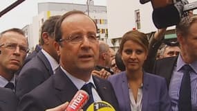 François Hollande lors de son déplacement ce mercredi à Clichy-sous-Bois