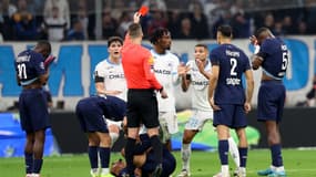 Le carton rouge infligé à Amine Harit lors du Classique OM-PSG, 27 octobre 2024