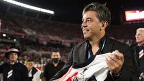 Marcelo Gallardo avec River Plate, à Buenos Aires le 26 novembre 2021
