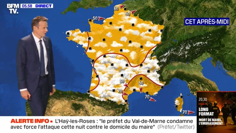 Météo du dimanche 2 juillet 2023.