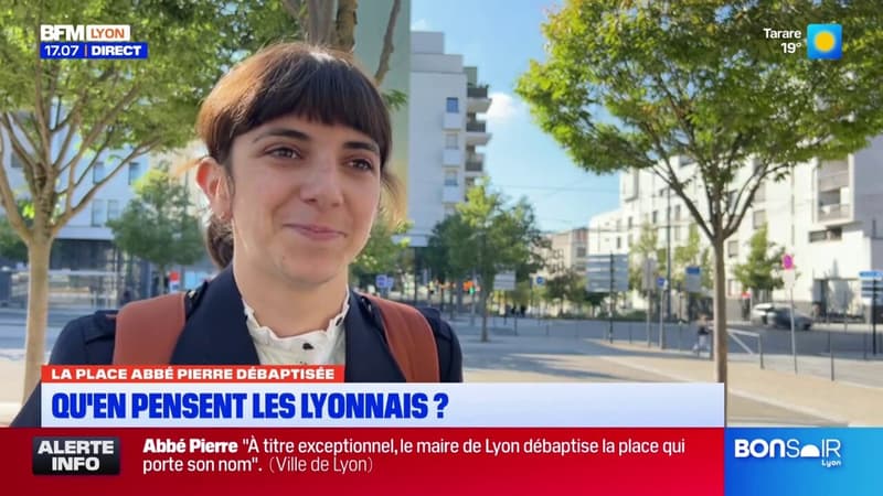 Place Abbé Pierre débaptisée à Lyon: ce qu'en pensent les habitants