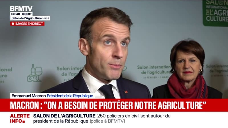Inondations: "Le gouvernement est mobilisé, on est à leur côté", assure Emmanuel Macron