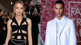 Angèle au Met Gala de New York, le 1er mai 2023, et Mahmood, le 3 novembre 2021 à Doha