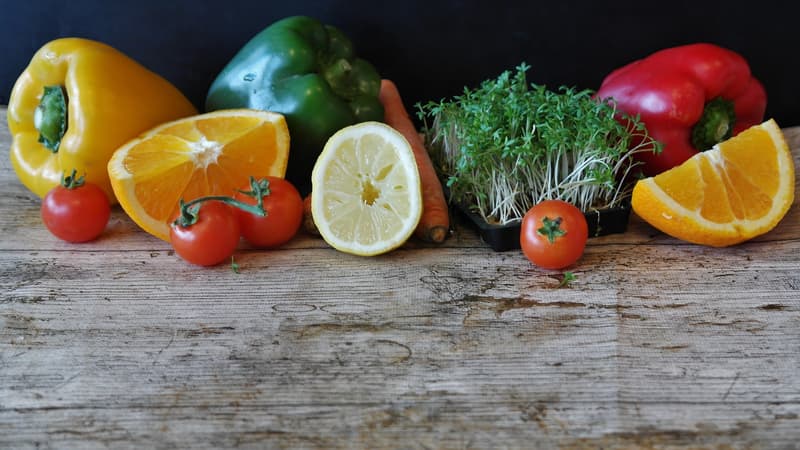 Des fruits et légumes - Image d'illustration